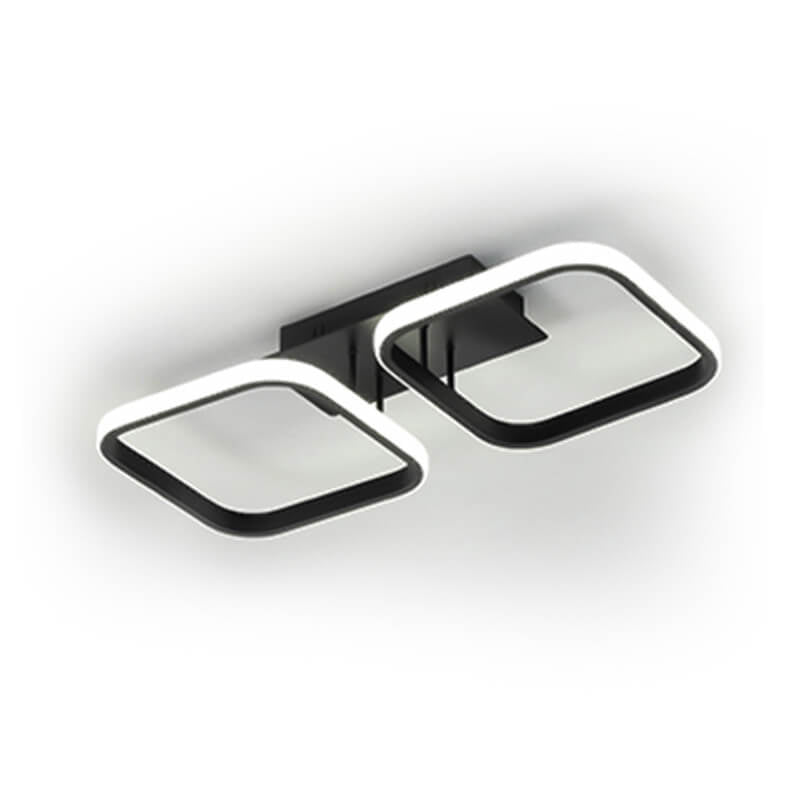 Nordic Simple LED Semi-Flush Mount Light - Modern Square Design