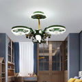 Modern Children's Helicopter Ceiling Fan Light - Acrylic LED Semi-Flush Mount