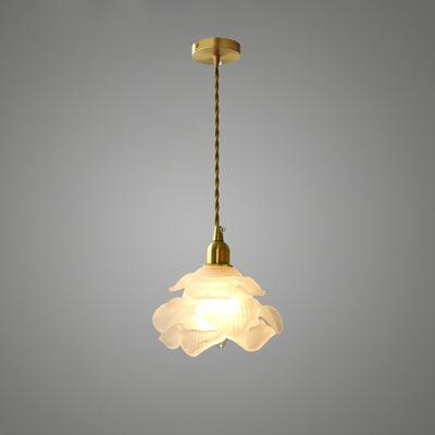 French Vintage Petal Glass LED Pendant Light