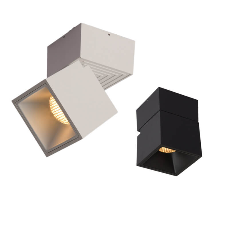 Modern Black & White Foldable LED Semi-Flush Mount Light
