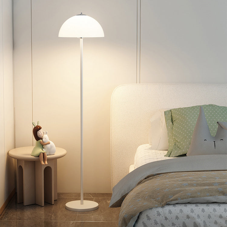 Modern Art Deco Half Circle Floor Lamp - Iron & Acrylic 1-Light for Living Room