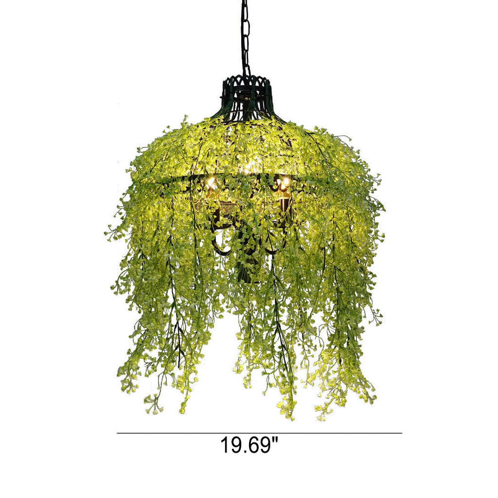 Creative Plant Vine Chandelier - 3-Light Decor Fixture
