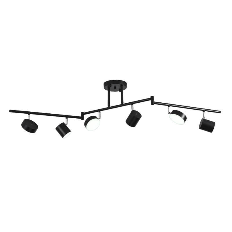 Modern Rotating LED Semi-Flush Mount Ceiling Light