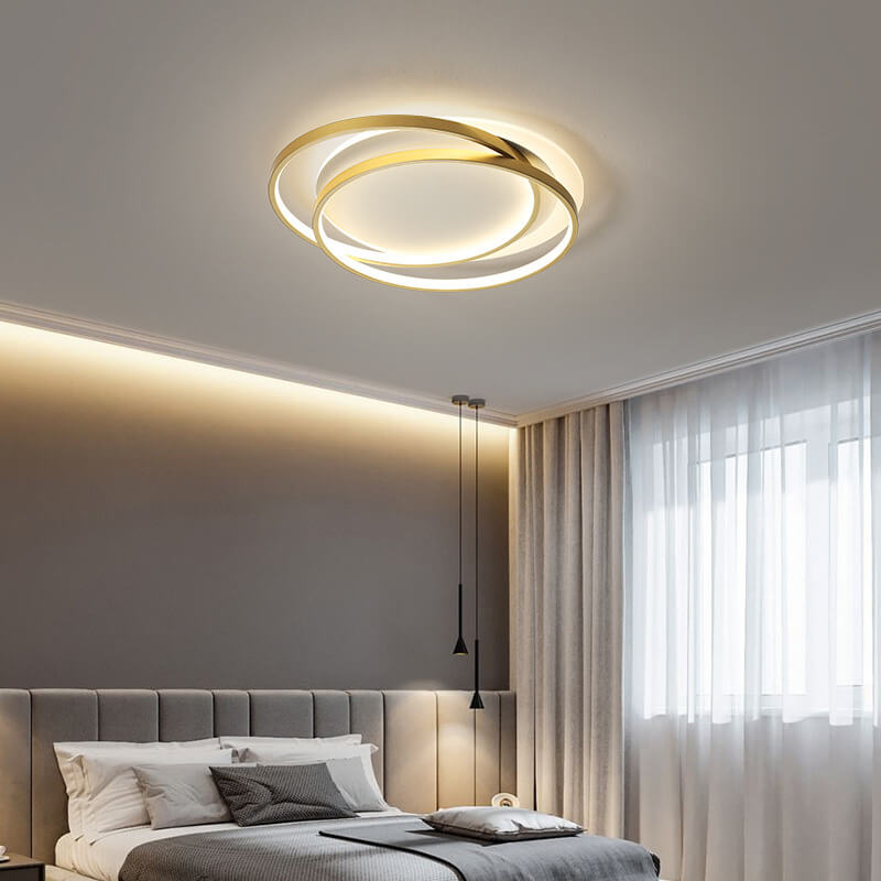 Nordic Luxury Aluminum LED Flush Mount Ceiling Light