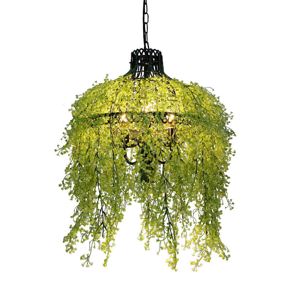 Creative Plant Vine Chandelier - 3-Light Decor Fixture