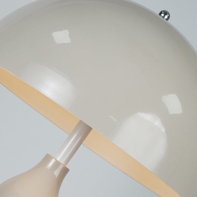 Contemporary Scandinavian Iron Mushroom Shade 1-Light Floor Lamp for Bedroom