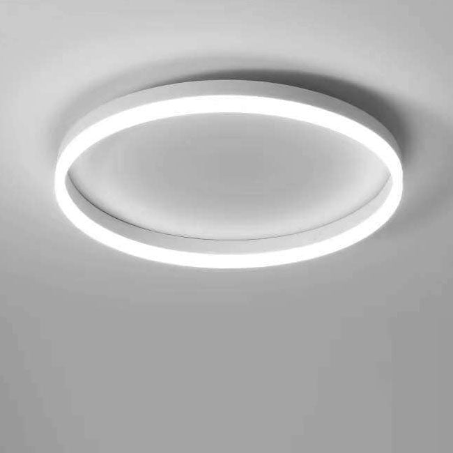 Nordic Minimalist Circle Ring LED Flush Mount Ceiling Light - Iron & Acrylic Design