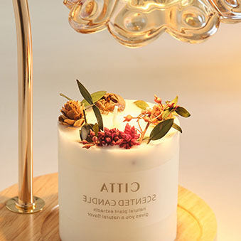 Modern Solid Wood Lily Of The Valley Melting Wax Table Lamp