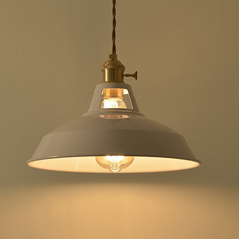 Contemporary Scandinavian Round Macaron Pendant Light - 1-Light for Living Room