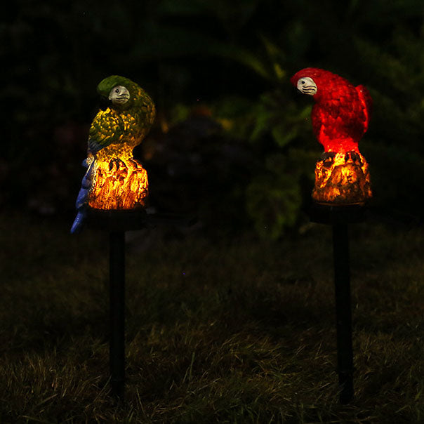 Colorful Waterproof Solar Parrot LED Lawn Light for Landscape Decor