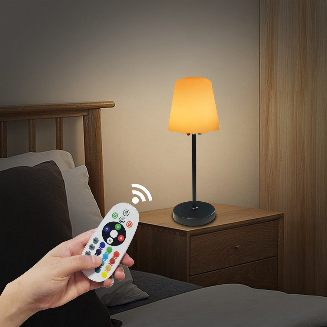 Waterproof Solar Table Lamp with Remote Control - Smart Desk Lighting Solution