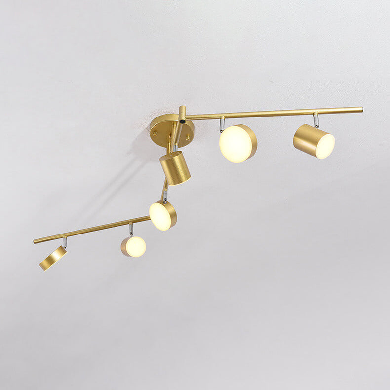 Modern Rotating LED Semi-Flush Mount Ceiling Light