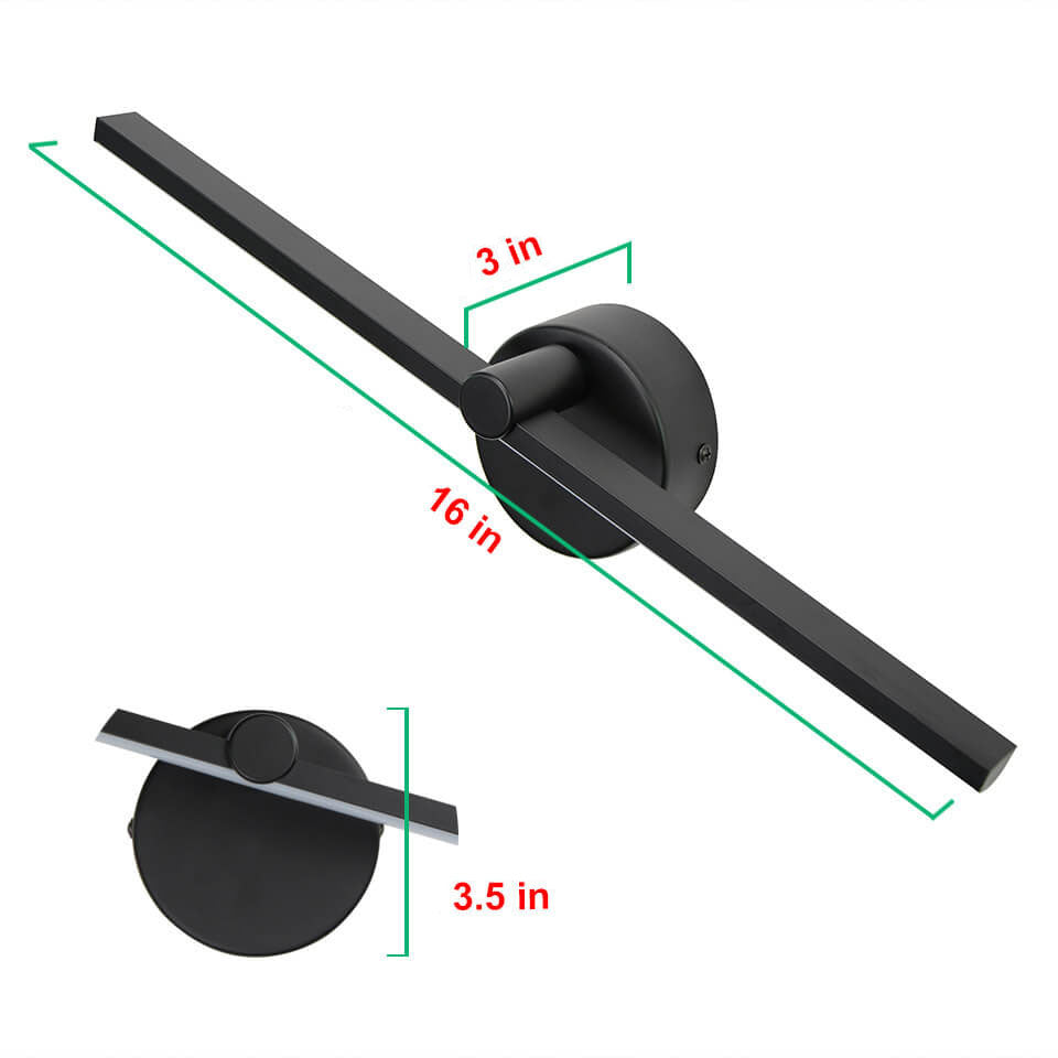 Nordic Minimalist Aluminum LED Wall Sconce Mirror Lamp