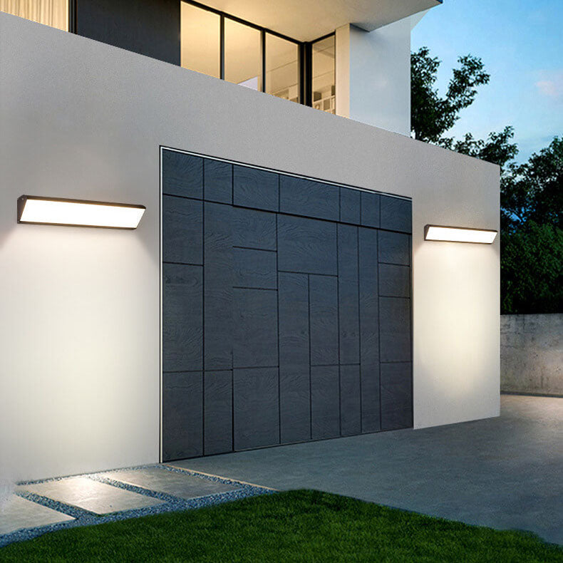 Modern Minimalist LED Wall Sconce - Aluminum Acrylic Waterproof Indoor Outdoor Lamp