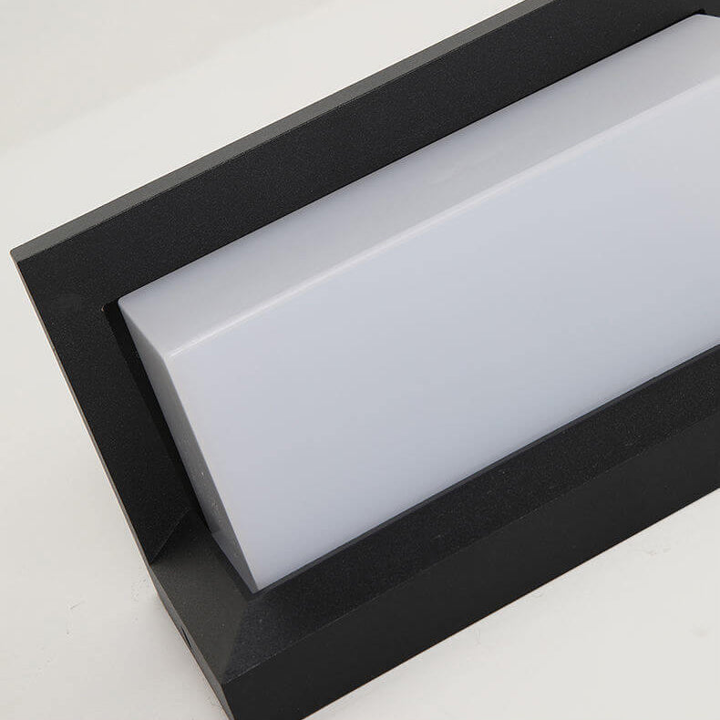 Modern Rectangular LED Outdoor Wall Sconce Waterproof Lamp