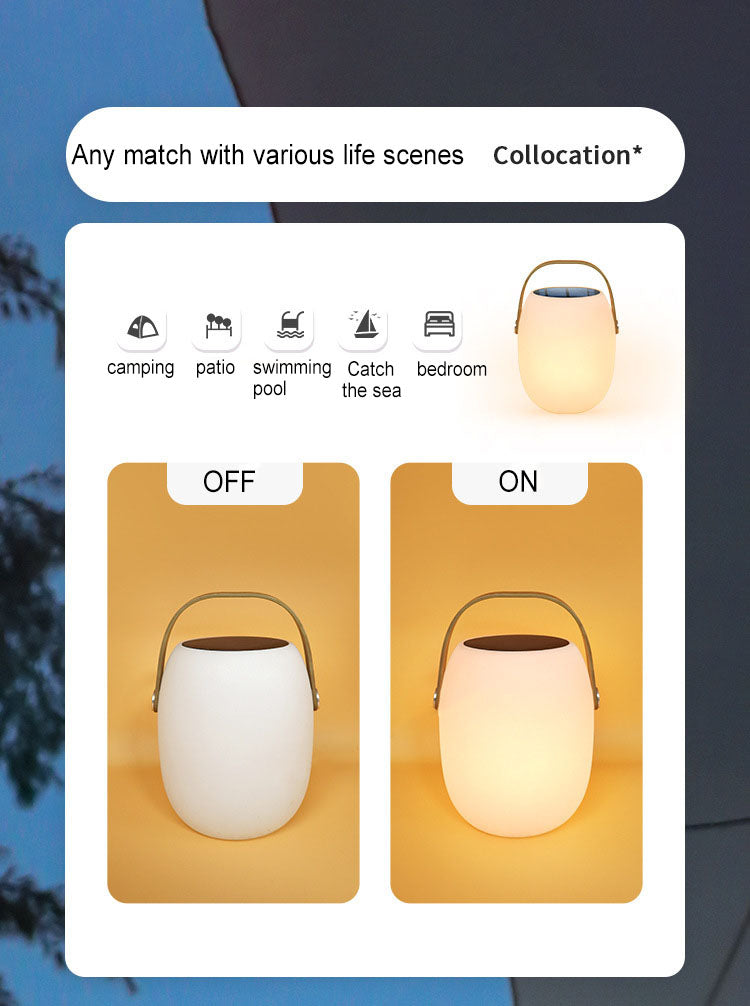 Solar Portable Basket LED Waterproof Light for Outdoor Decor