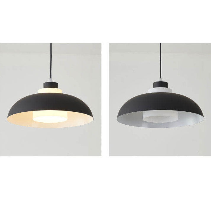 Modern Macaron Acrylic Aluminum Pendant Light - 1-Light Fixture