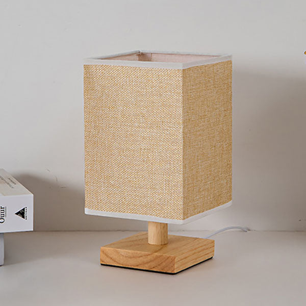 Contemporary USB LED Table Lamp - Stylish Bedroom Lighting Square Design