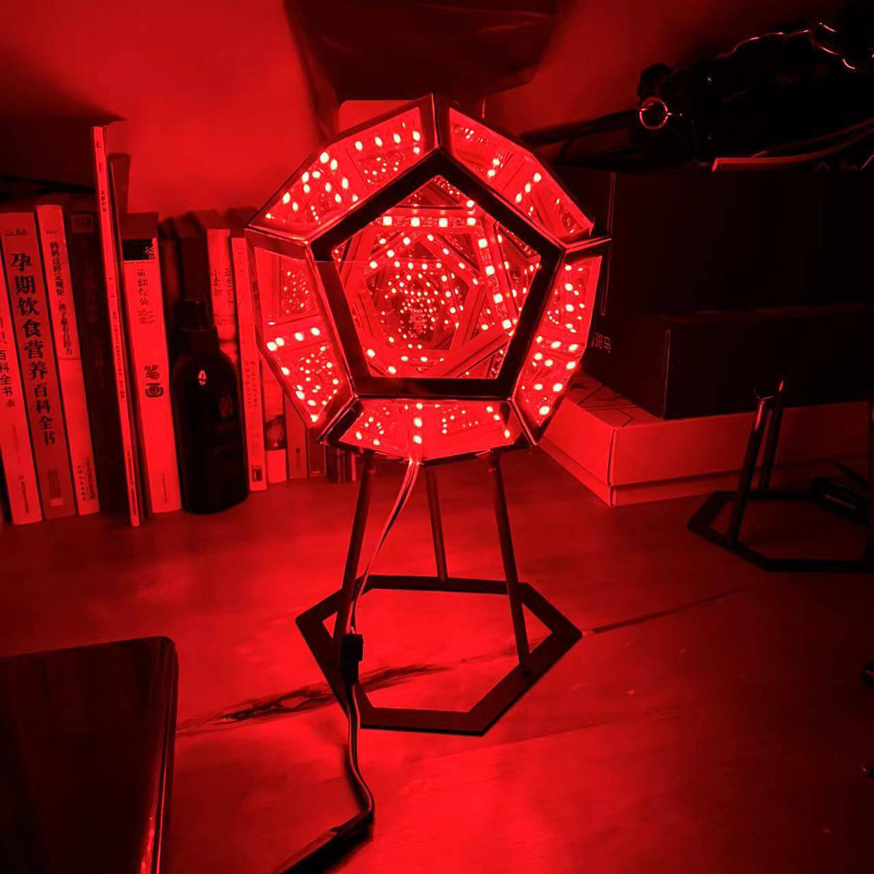 Infinity Dodecahedron LED Night Light Art Lamp for Home Décor