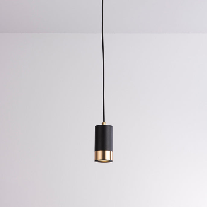 Modern Minimalist Iron Column Pendant Light - 1-Light Fixture for Living Room