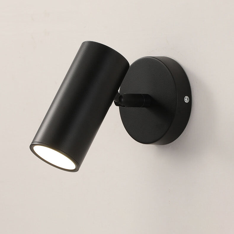 Modern Simplicity Cylindrical Spotlight 1-Light Reading Wall Sconce Lamp