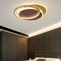 Modern Nordic Wrought Iron Round LED Flush Mount for Living Room