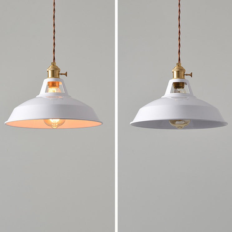 Contemporary Scandinavian Round Macaron Pendant Light - 1-Light for Living Room