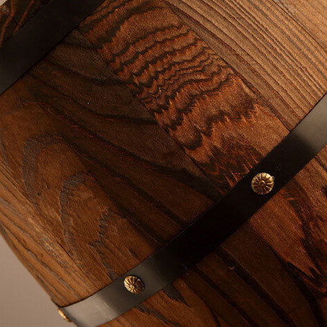 Rustic Round Iron Wood Wine Barrel Pendant Light for Dining Room

Elevate your dining space with this charming rustic pendant light inspired by traditional wine barrels. This 1-light fixture features a beautifully crafted round iron design paired with aut