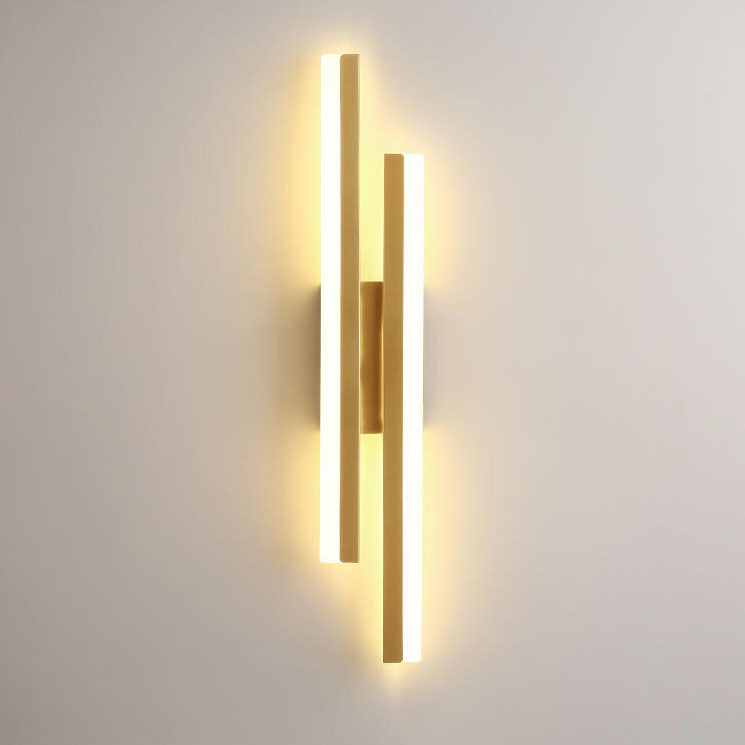Modern Minimalist LED Wall Sconce - Iron Acrylic Line Design Lighting