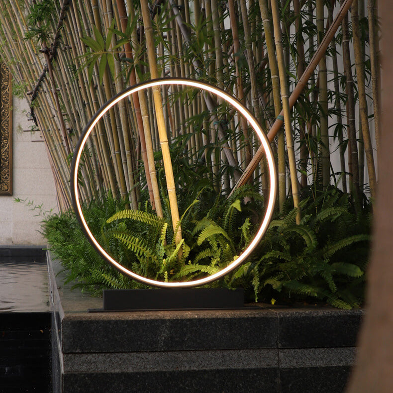 Outdoor Waterproof Acrylic LED Lawn Light with Aluminum Ring Design