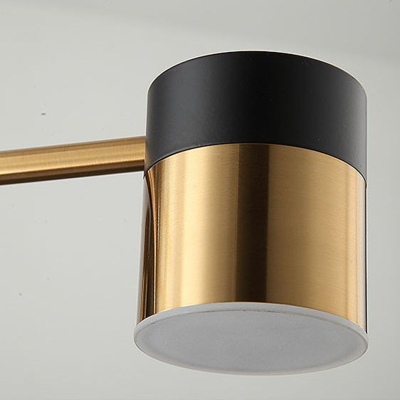 Scandinavian Iron Acrylic Round LED Semi-Flush Mount Ceiling Light for Living Room
