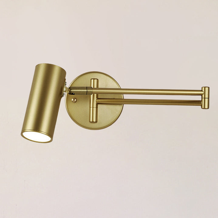 Nordic Minimalist Telescopic Wall Sconce Lamp - 1-Light Rocker Design