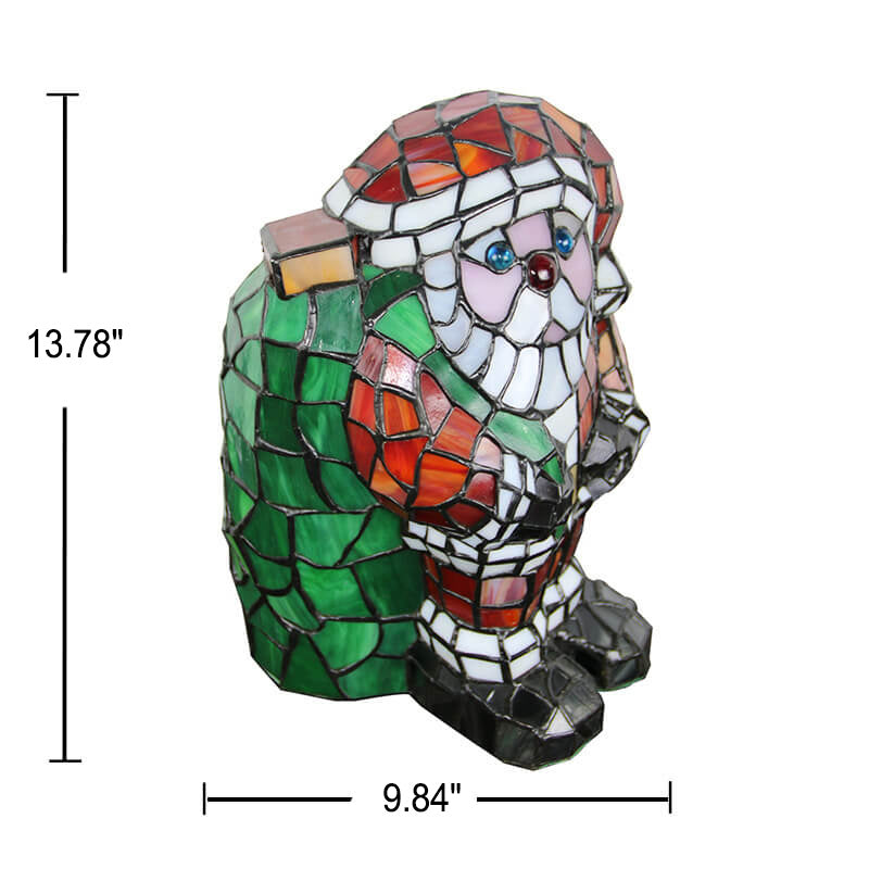 Tiffany Style Stained Glass Animal Table Lamp - Decorative 1-Light Illumination