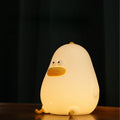 Cartoon Chick LED Silicone Night Light - USB Table Lamp for Kids