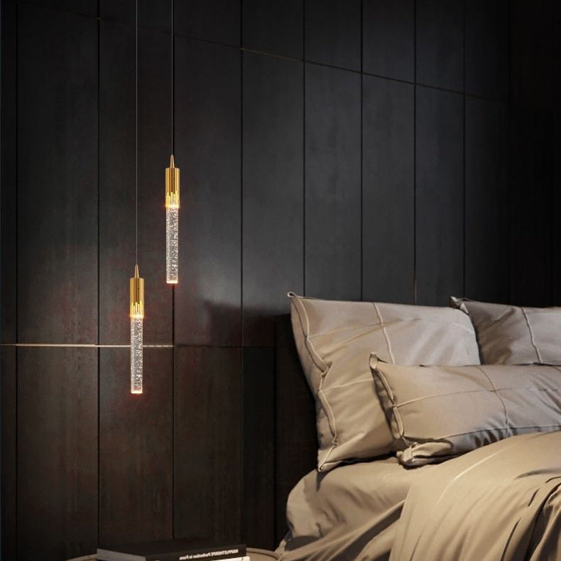 Contemporary Scandinavian Crystal LED Chandelier for Bedroom 

Elevate your bedroom decor with this stunning contemporary chandelier, featuring water drop design and a sleek combination of iron and aluminum. Perfect for adding a touch of elegance, this LE