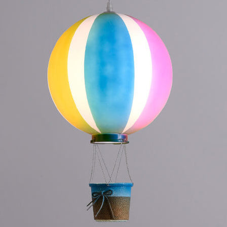 Scandinavian Modern Creative Hot Air Balloon Iron Acrylic 1-Light Pendant Light, Unique Decorative Hanging Fixture, Contemporary Ceiling Lamp, Stylish Home Decor, Minimalist Pendant Lighting, Nordic Design Accent, Statement Lighting for Living Room, Kitch