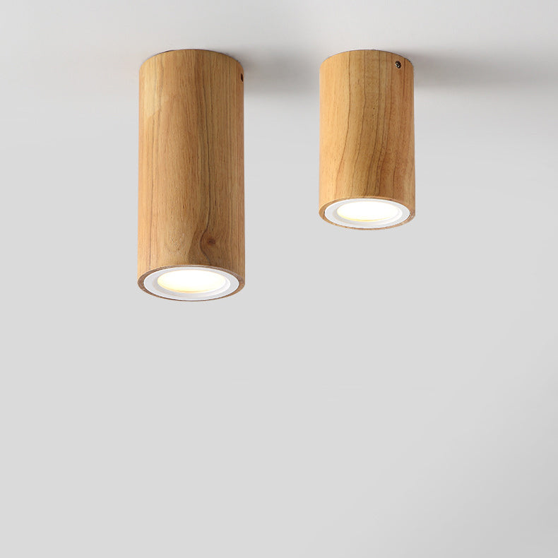 Nordic Creative Log Tube LED Flush Mount Ceiling Light