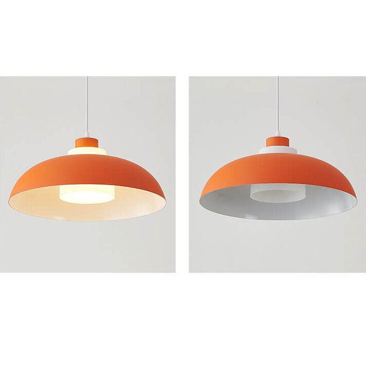 Modern Macaron Acrylic Aluminum Pendant Light - 1-Light Fixture