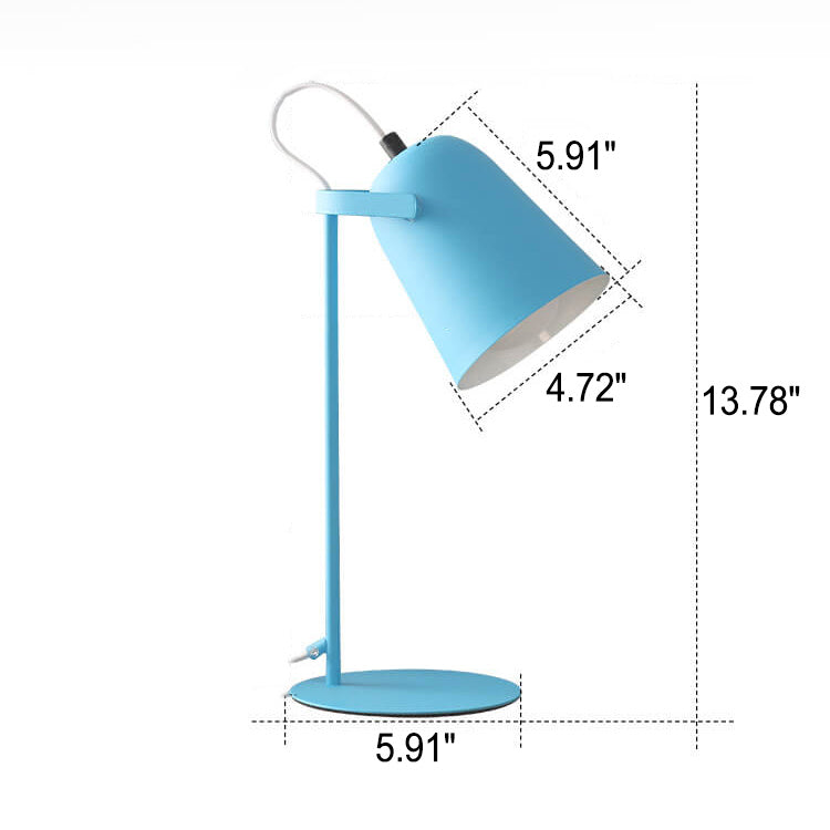 Nordic Macaroon Column Shade 1-Light Table Lamp - Modern Scandinavian Lighting, Elegant Home Decor, Stylish Nightstand Lamp, Minimalist Design, Contemporary Illumination, Bedroom & Living Room Accent, Decorative Table Light, Warm Cozy Atmosphere, High-Qua