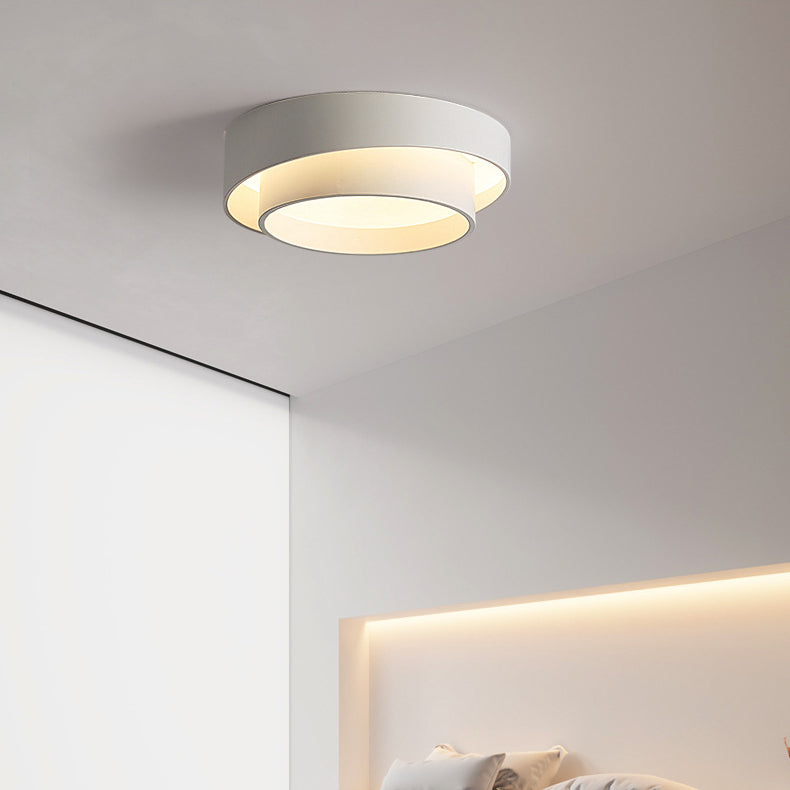Modern Minimalist Overlapping Round LED Ceiling Light Fixture