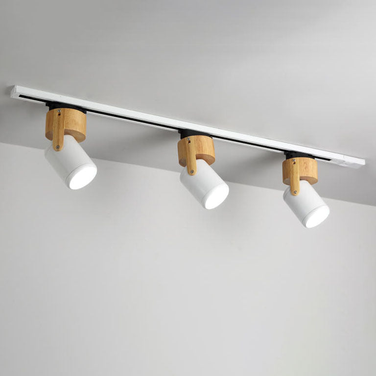Modern Minimalist LED Track Light - 3-Light Flush Mount Ceiling Fixture for Living Room & Bedroom