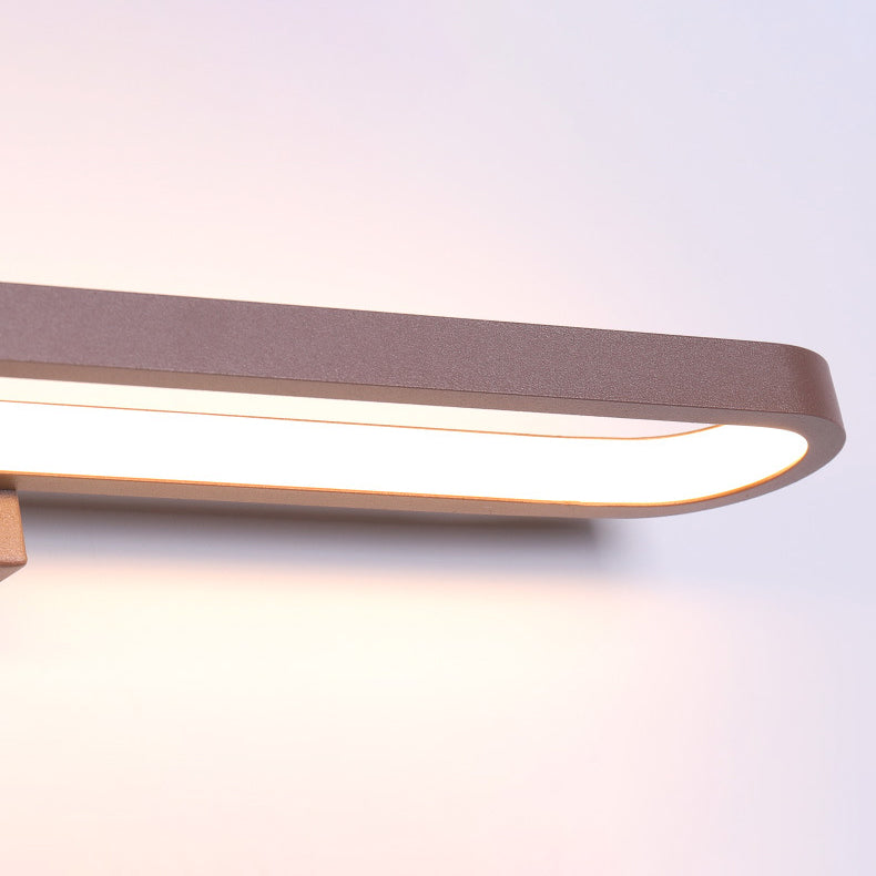 Modern Minimalist Circular LED Vanity Light Mirror Sconce for Bathroom