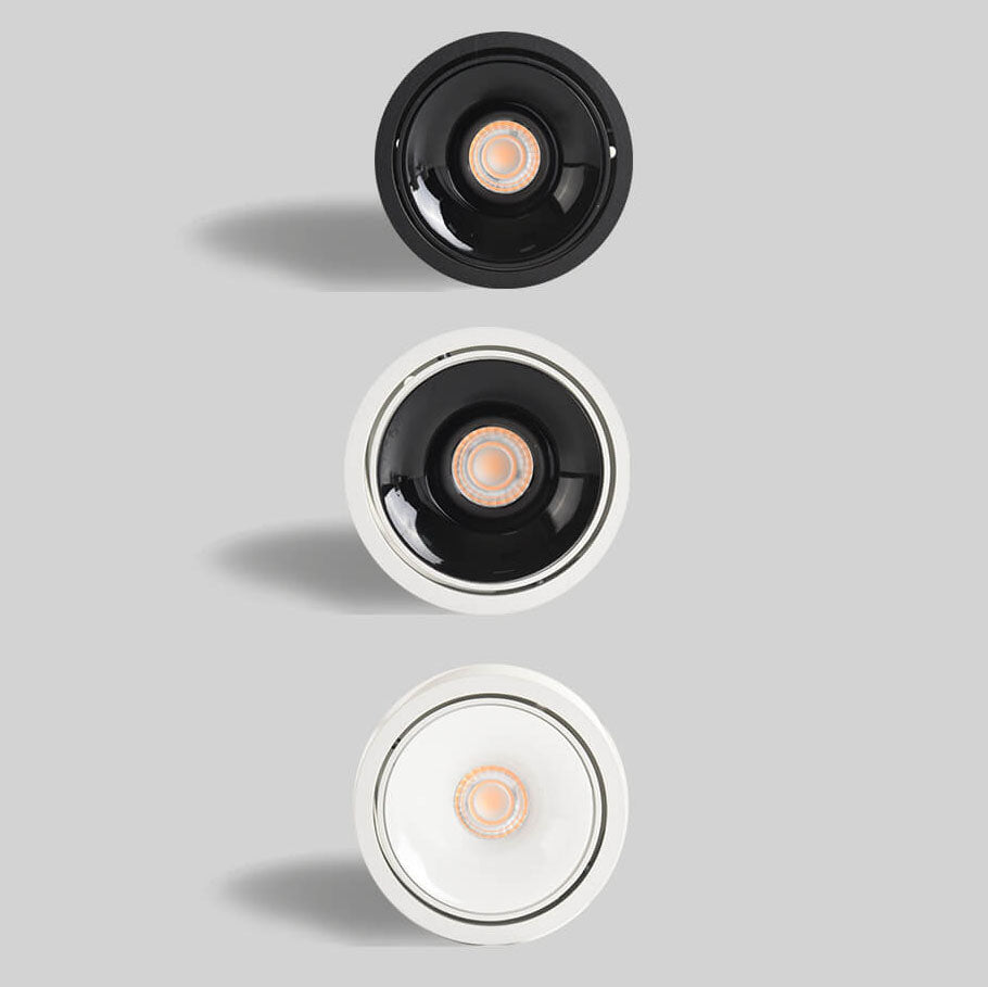 Modern Minimalist Aluminum Round LED Flush Mount Spotlight for Living Room