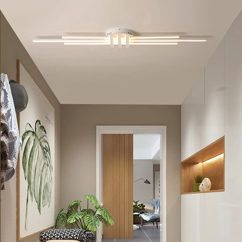 Modern Minimalist LED Flush Mount Light - Sleek Ceiling Fixture for Home Decor, Energy Efficient, Adjustable Brightness, Contemporary Interior Lighting
