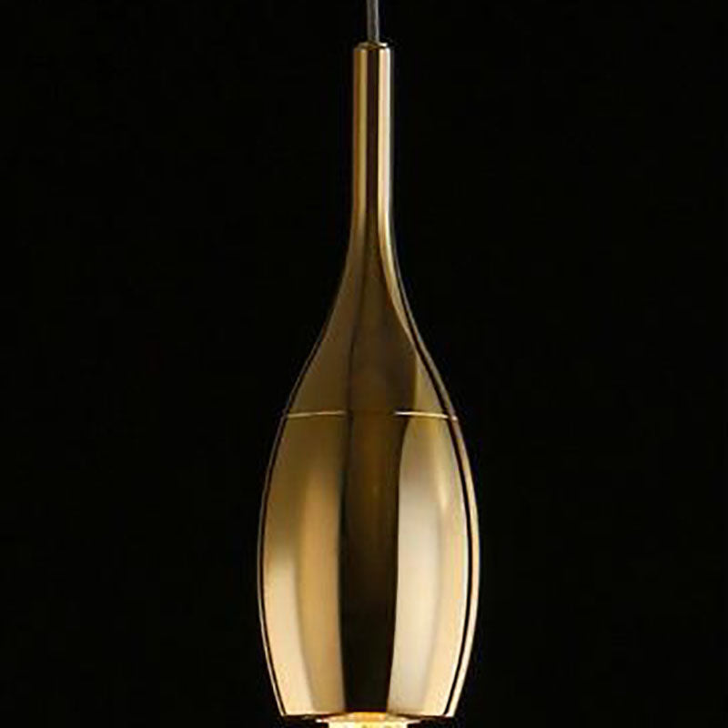 Contemporary Scandinavian Glass LED Pendant Light - Water Drops Design for Bedroom Lighting