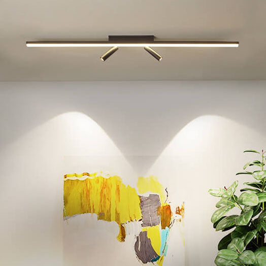 Nordic Minimalist Acrylic LED Track Spotlight Flush Mount Ceiling Light