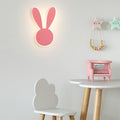 Cartoon Creative Mouse Rabbit LED Wall Sconce Lamp Cute Night Light Kids Room Decor Nursery Lighting Creative Wall Fixture Funny Animal Design Energy Efficient Light for Children's Bedroom Modern Home Décor Unique Gift Idea for Kids Fun Cartoon Character