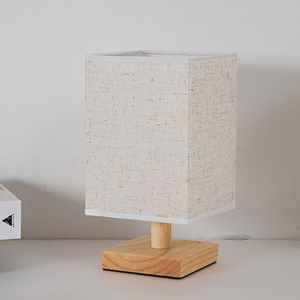 Contemporary USB LED Table Lamp - Stylish Bedroom Lighting Square Design