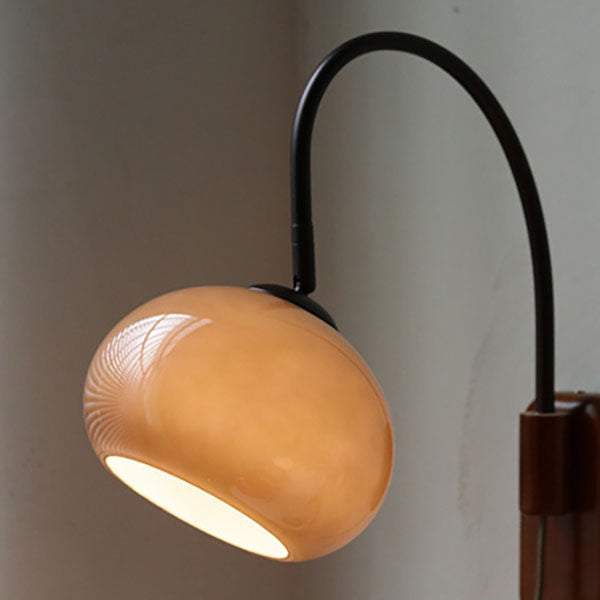 European Minimal Glass Solid Wood Wall Sconce Lamp - Modern Lighting Fixture for Home Décor