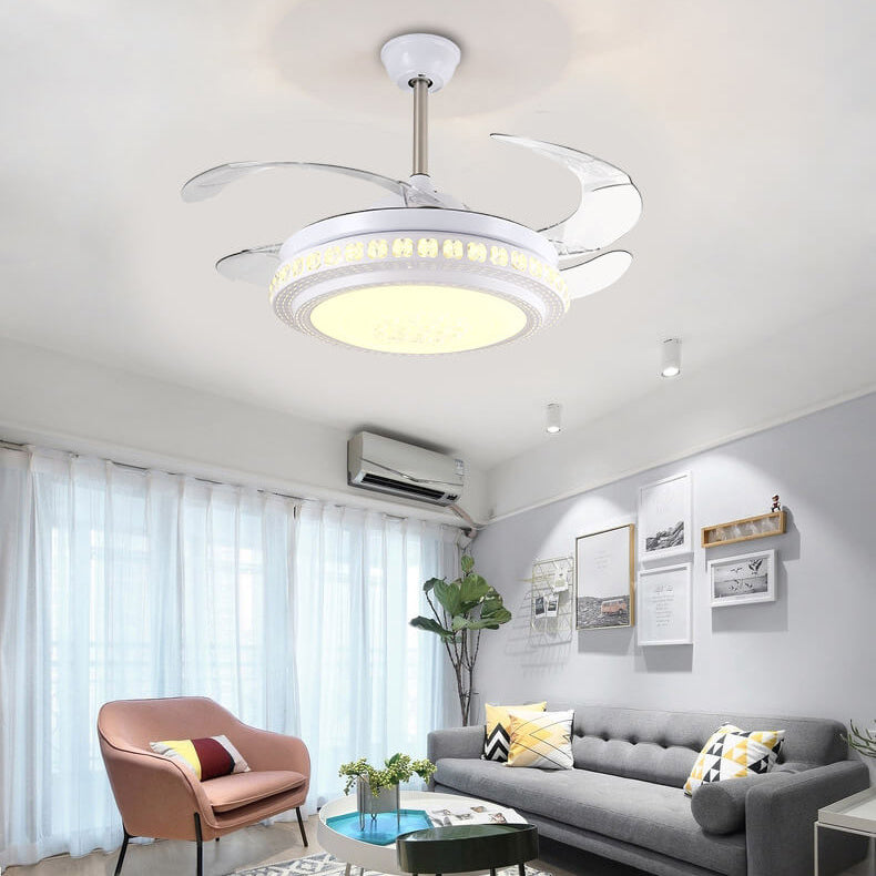 Modern Minimalist Star Piano Design LED Ceiling Fan Light